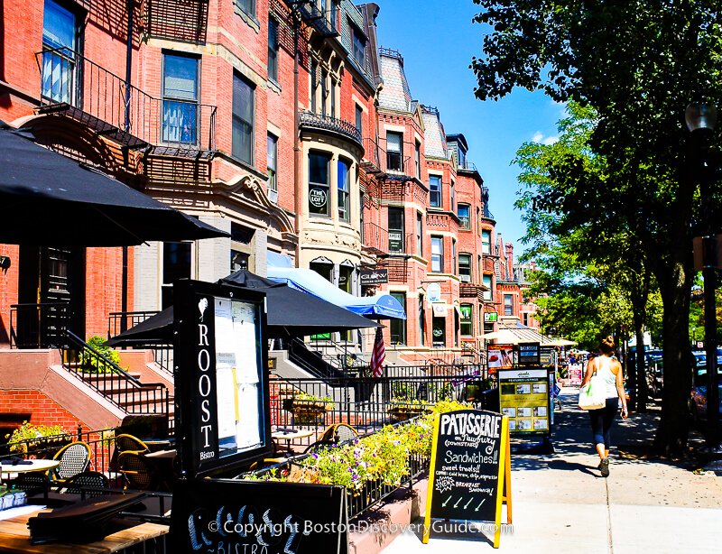 Newbury Street in Boston's Back Bay neighborhood