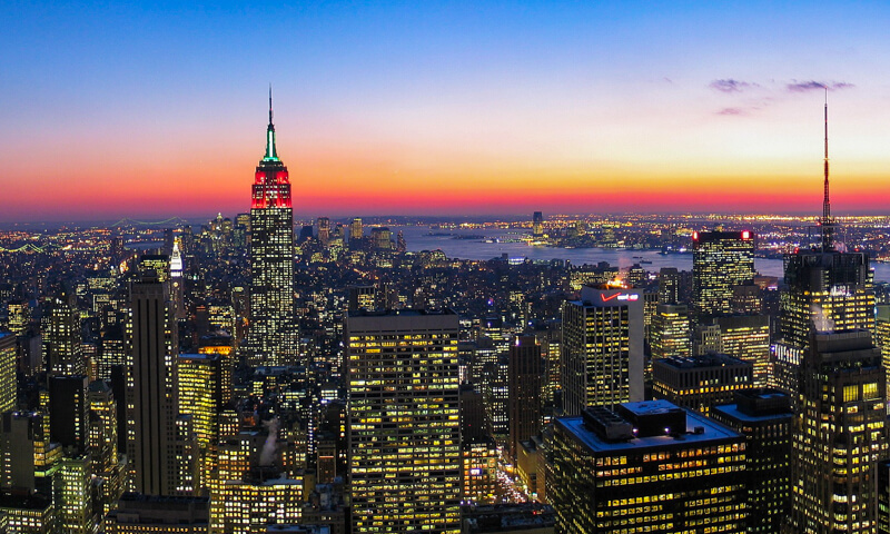 View of New York at night from Top of the Rock View of New York at night from Top of the Rock