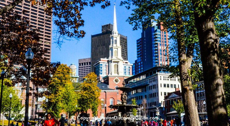 Park Street Church viewed from Boston Common Park Street Church viewed from Boston Common
