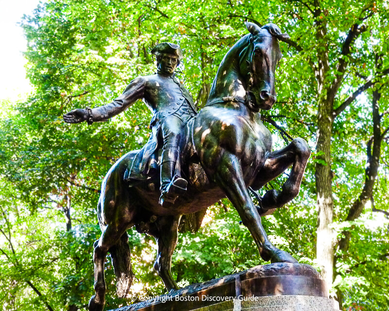 Cyrus Dallin's sculpture of Paul Revere in Boston's North End