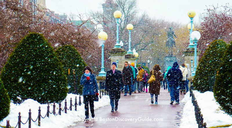 Best things to do in Boston in February include ice skating on Frog Pond in Boston Common Best things to do in Boston in February include ice skating on Frog Pond in Boston Common