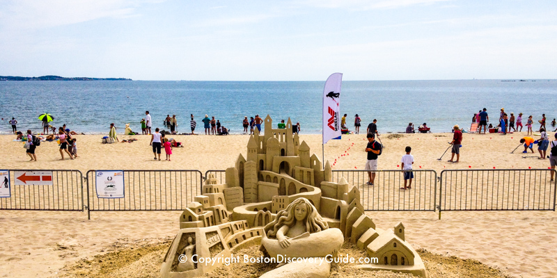 Sand sculpture at Revere Beach near Boston MA Sand sculpture at Revere Beach near Boston MA