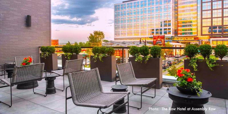 Roof deck at The Row Hotel Roof deck at The Row Hotel