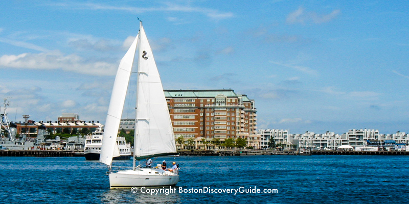 Sailing in Boston Harbor 