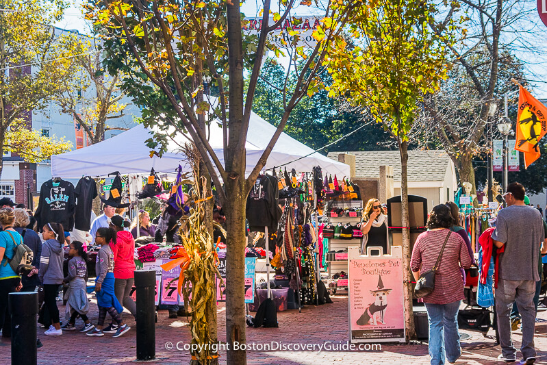 Haunted Happenings Marketplace in Salem MA for Halloween