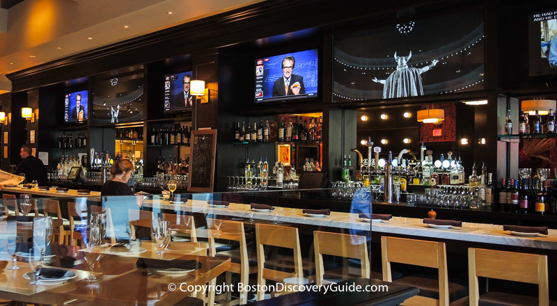 Bar at Salvatores in Boston's Theatre District