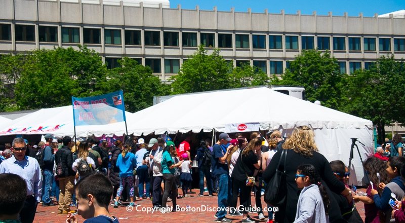 Scene from Scooper Bowl on Boston's City Hall Plaza