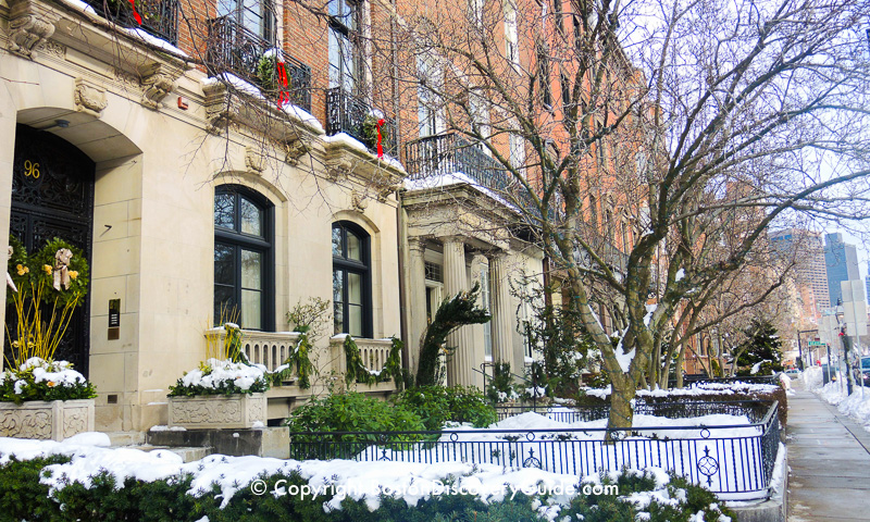 Winter walking tour of Boston: More mansions along Beacon Street