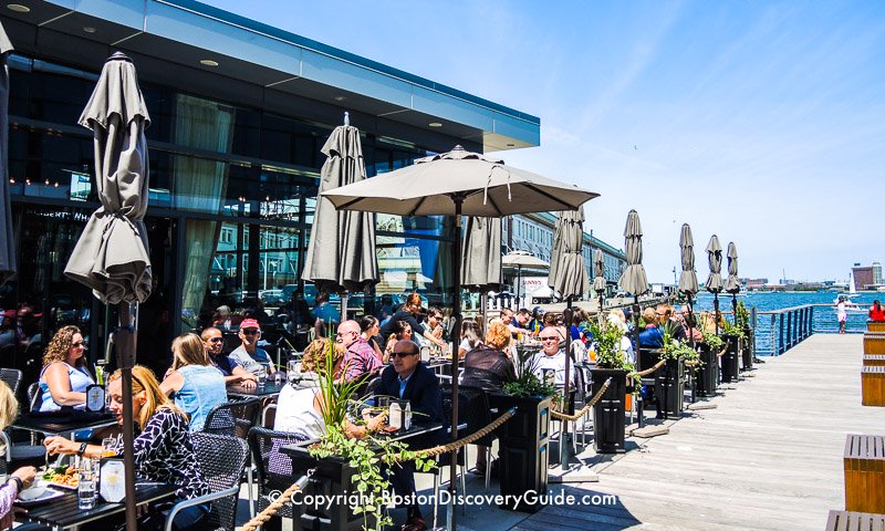 Dining along the South Boston Waterfront