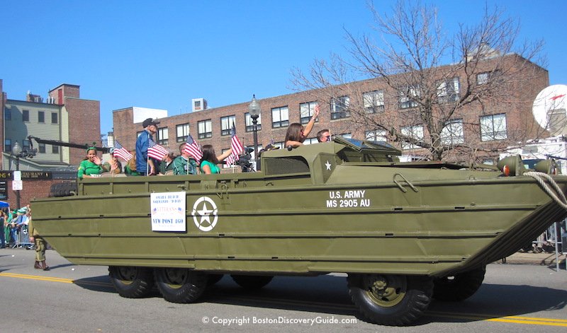 VFW Post 460 from Winthrop, Massachusetts in a Boston Duck Boat,