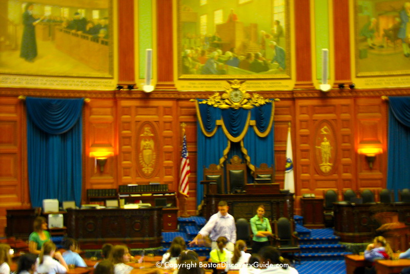 House of Representative Chambers in Massachusetts State House House of Representative Chambers in Massachusetts State House