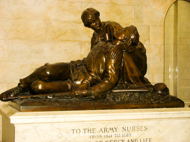 Civil War Nurses Memorial in the Massachusetts State House Civil War Nurses Memorial in the Massachusetts State House