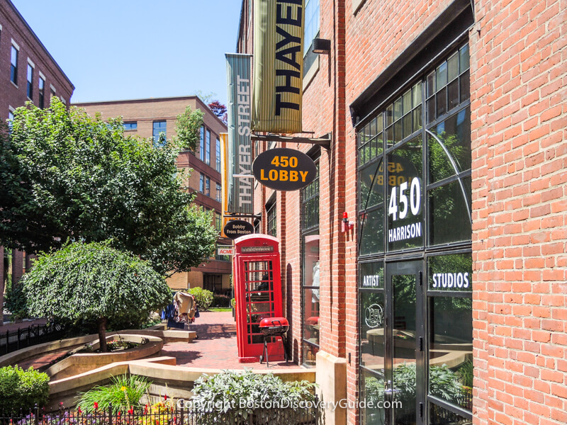 Thayer Street, home to numerous SoWa art galleries & artist studios in Boston's South End