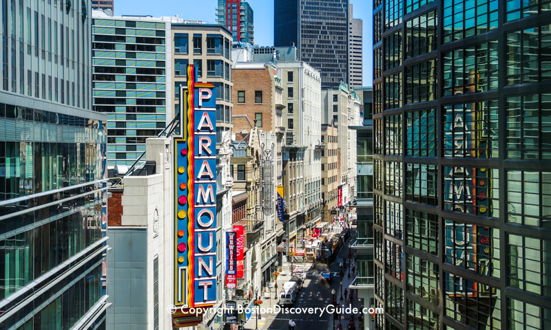 View from Blu in Boston's Theatre District