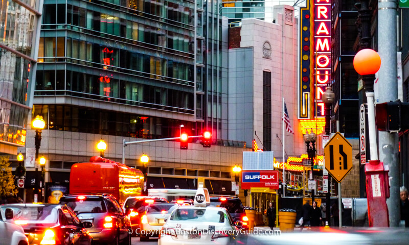 Traffic in Boston's Theatre District