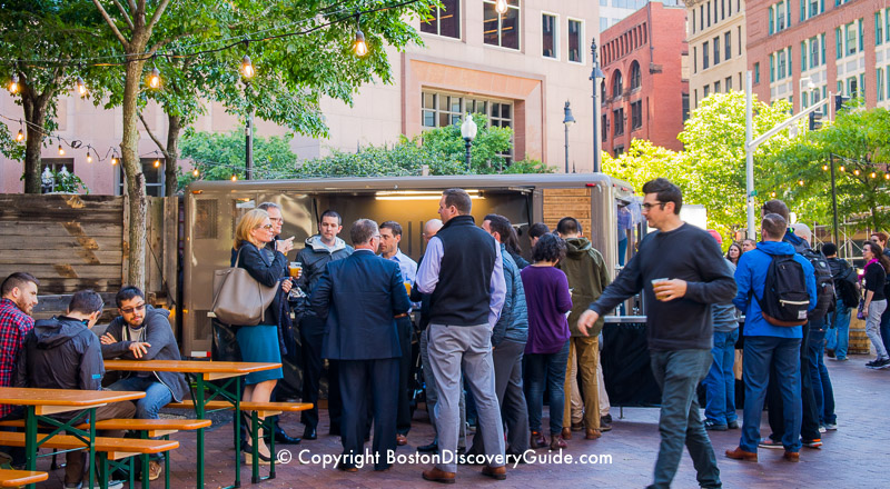 Boston's Greenway attraction:  Trillium Outdoor Beer Garden