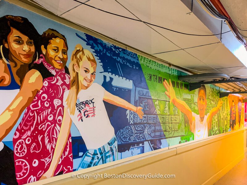 Wang Theatre murals Wang Theatre murals