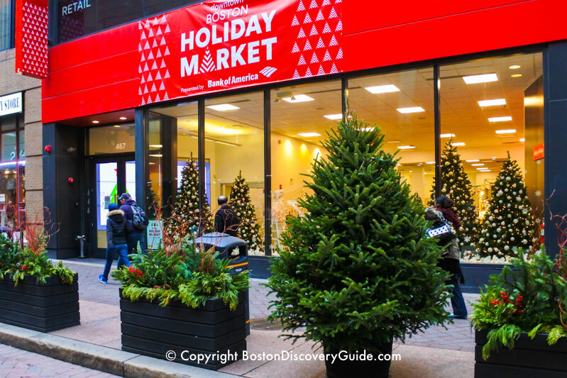 Holiday Market in Downtown Crossing Holiday Market in Downtown Crossing