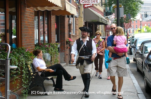 Colonial reenactor - Boston's North End Colonial reenactor - Boston's North End
